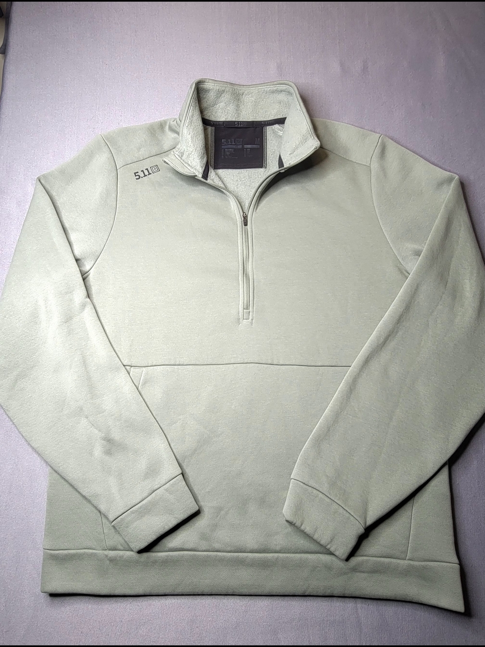511 Tactical PT-R Arrive Mens 1/4 Zip Sweater Pullover Fleece Color Sage Size M
